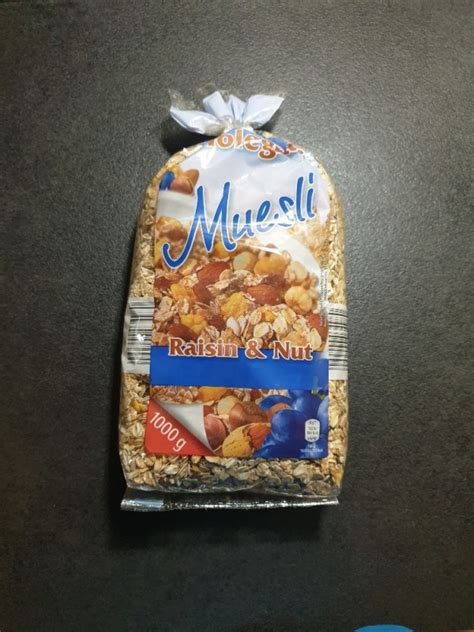 Happy Harvest Vollkorn Müsli Trauben Nuss mit Rosinen und Nüssen