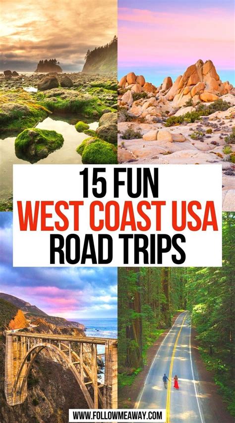 Fun West Coast Usa Road Trips West Coast Road Trip Itinerary West