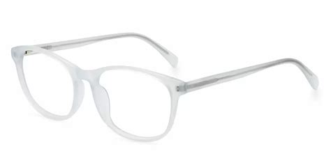 h5090 oval white eyeglasses frames leoptique