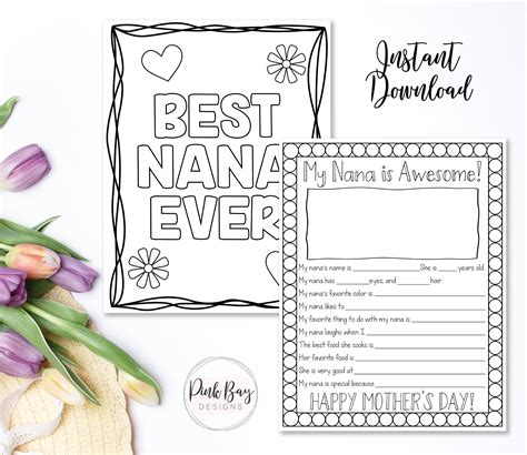 Nana Printables Printable Word Searches