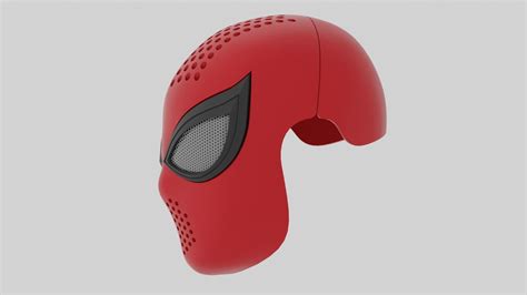 Highly Accurate Spider Man Ps4 Advanced Suit Faceshell 3d Model 3d