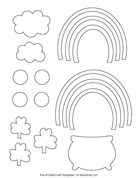 Pot Of Gold Printable Template Patricks Day Crafts And Activities