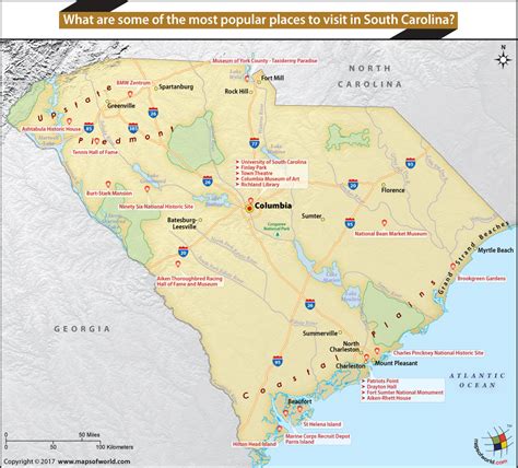Map South Carolina Coast Photos