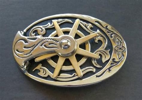 Cool Spinning Spur Belt Buckle Silver And Gold Tone Spinning Etsy