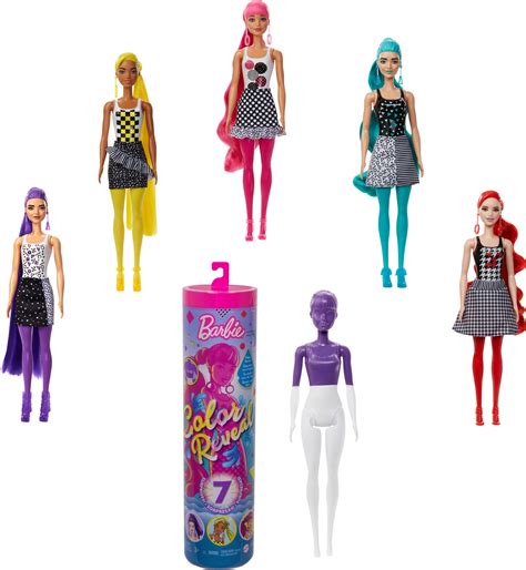 Barbie Color Reveal Doll with 7 Surprises for Kids 3 Years Old & Up