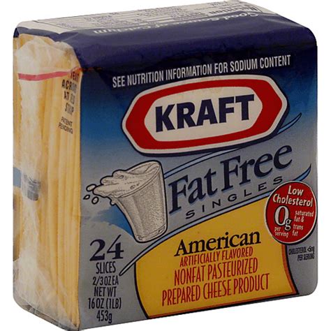Kraft Singles Cheese Product Pasteurized Prepared Fat Free American