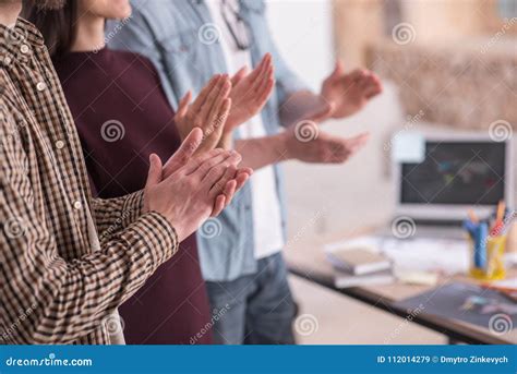 Close Up Of Clasping Hands Stock Image Image Of Cooperation 112014279