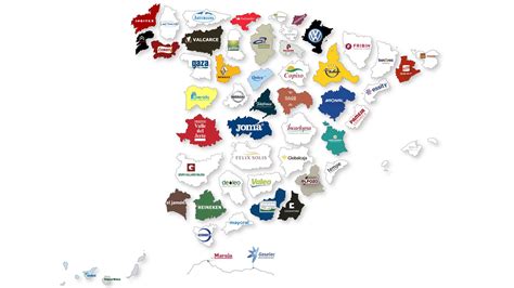 Mapa De Las 50 Empresas Más Importantes De España Por Provincias