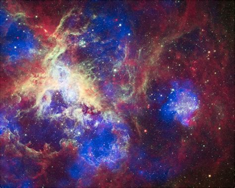 Tarantula Nebula Nasa Chandra Hubble Spitzer 041712 Flickr