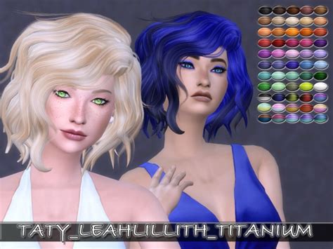 Leahlillith Titanium Hair Recolors By Taty86 At Simsworkshop Sims 4