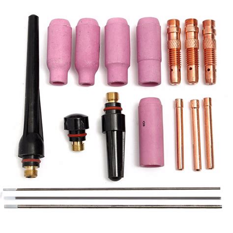 Pcs Tig Welding Torch Cup Collet Body Nozzle Tungsten Kit Wp Wp