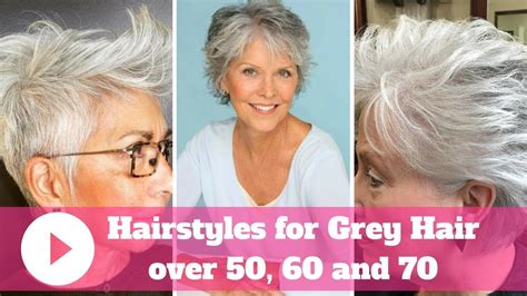 If you have naturally thick hair you can try straightening your hair. 2018 Hairstyles for Grey Hair over 50, 60 and 70 - YouTube