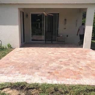 You can use roman pavers, octagon pavers, or square pavers. Square Paver Patio | Father & Son Landscaping, LLC