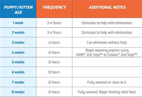 Basically, puppy food is considered to be the food that is given to puppies during the stage in which they are weaning from the mother's milk and are just beginning to eat on. age chart for feeding puppies - Google Search | Puppy ...