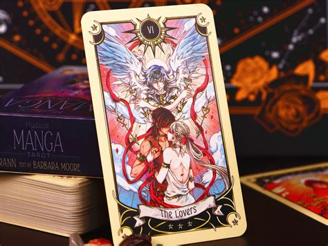 Mystical Manga Tarot Cards Deck With Guidebook Beautiful Etsy