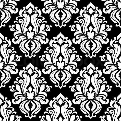 Retro Black And White Seamless Pattern Stock Vector Colourbox