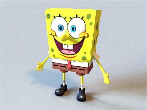 Spongebob Squarepants Character Free 3d 모델 Max Vray Open3dmodel