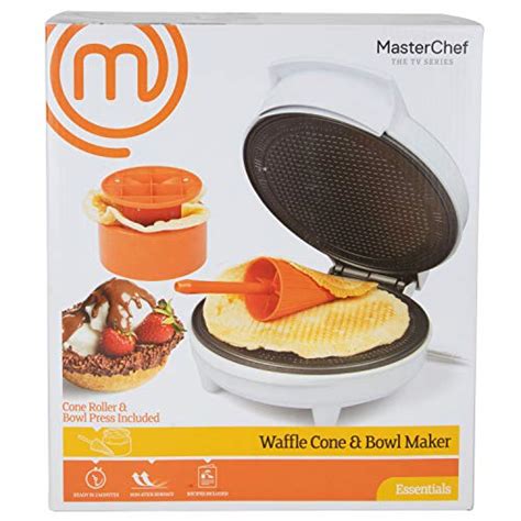 Masterchef Waffle Cone And Bowl Maker Includes Shaper Roller And Bowl