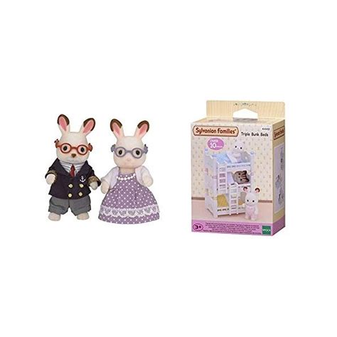 Sylvanian Les Grands Parents Lapin Chocolat Families Mini Poup Es E