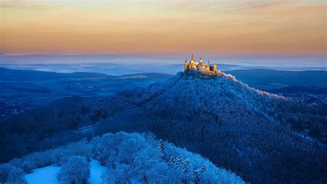 Download Winter Horizon Landscape Germany Castle Man Made Hohenzollern