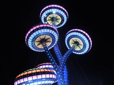 Free Images Light Night Ferris Wheel Amusement Park Color Blue