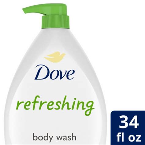 Dove Cucumber And Green Tea Refreshing Body Wash With Pump 34 Oz