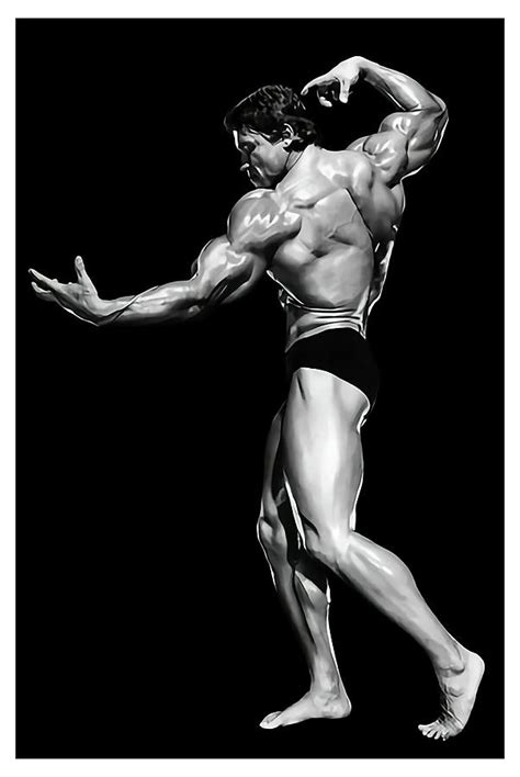 Arnold Schwarzenegger Classic Freestyle Pose Printable Poster Digital