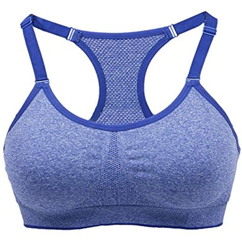 Facerain Womens Racerback Sports Bra Removable Padded Workout Fitness