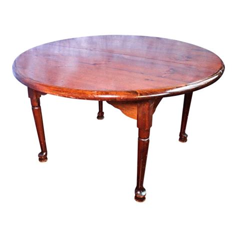 Compare prices & save money on dining room furniture. Antique Queen Anne Style Round Extension Dining Table ...