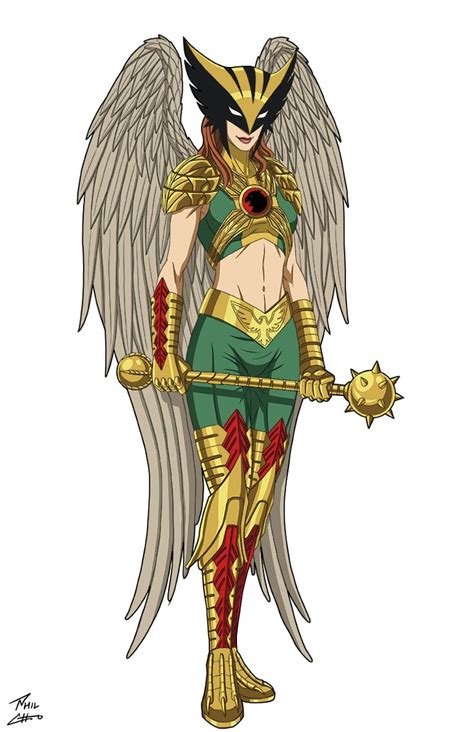 Hawkgirl Commission By Phil Cho On Deviantart Hawkgirl Marvel And Dc