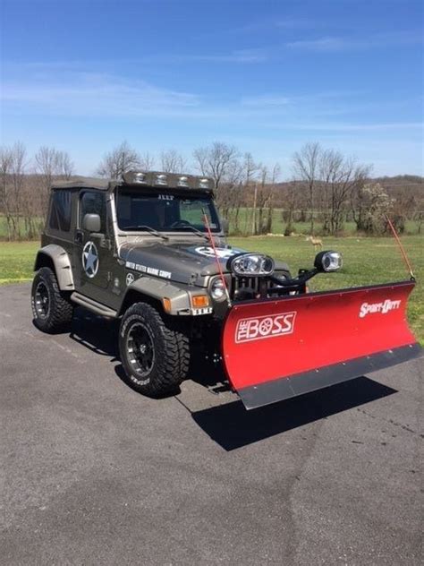 2006 Jeep Wrangler Lifted W Boss Snow Plow 1j4fa39s06p718865