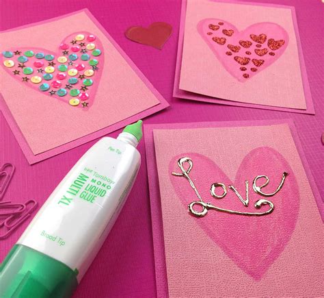 3 Diy Mini Valentine Card Ideas Tombow Usa Blog