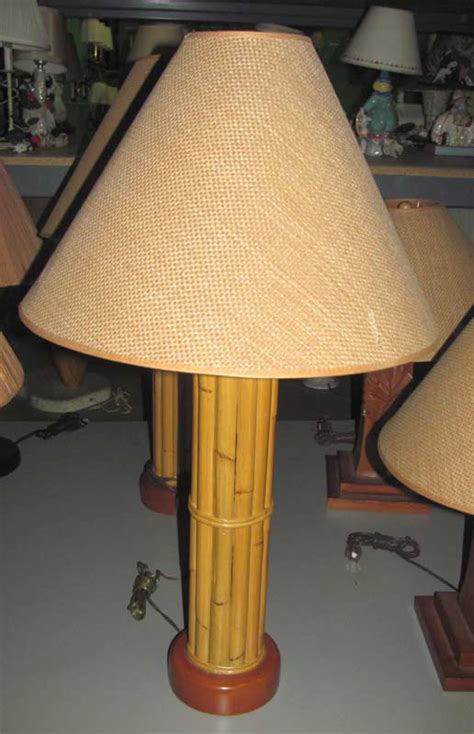 Tropical Bamboo Floor Lamp With Bamboo Shade Lamps