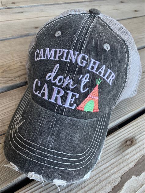 Personalized Camping Hats Unisex Embroidered Trucker Cap Rv Etsy