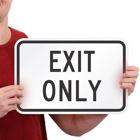 Exit Only Sign Sku K 1757
