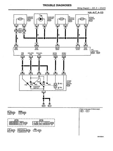 Wiring diagram for air conditioning. | Repair Guides | Heating, Ventilation & Air Conditioning (1999) | Automatic Air Conditioner ...