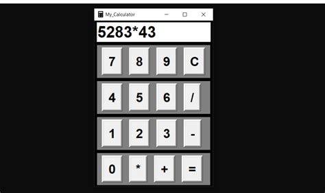 Simple GUI Calculator In Python With Source Code Source Code Projects
