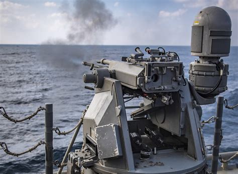 Brrrrrt Mark 38 25 Mm Machine Gun Shows Off Aboard The Uss Ticonderoga