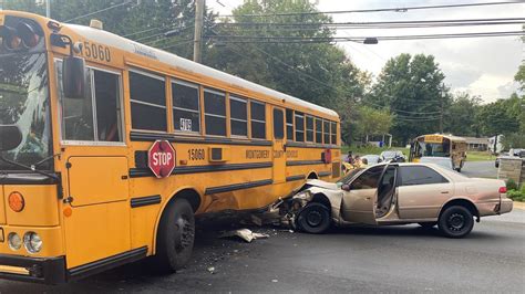 Crash Involving Mcps School Bus Leaves 3 Injured Fire And Rescue Crews Say