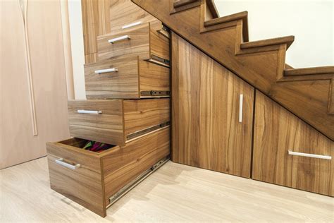 These compartments can be concealed by cabinet doors that fit the shape of the under stairs. 17 Unique Under the Stairs Storage & Design Ideas | Extra ...