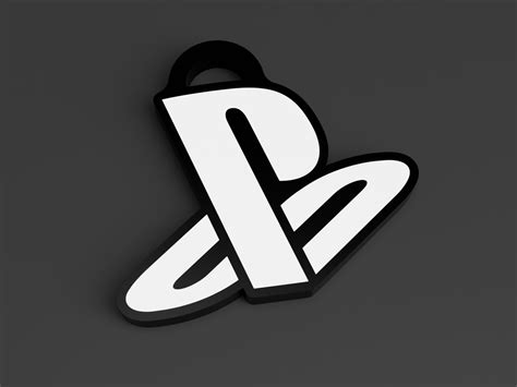PlayStation Logo Keychain by Lozagon1234 - MakerWorld