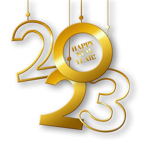 Happy New Year 2023 Png Image New Year Creative Golden Texture 2023