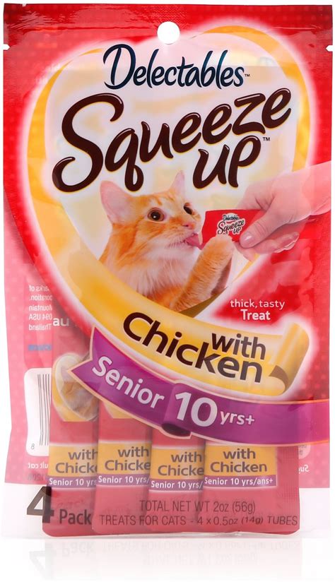 Hartz Delectables Senior Squeeze Up Chicken Lickable Cat Treat 20 Oz