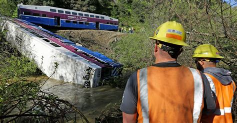 Derailed California Train Plunged Into Creek Injuring At Least Nine