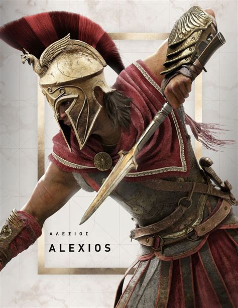 Alexios And Spear Of Leonidas Assassins Creed Artwork Assassins Creed