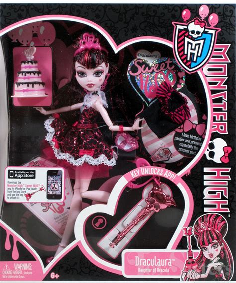 Monster High Sweet 1600 Draculaura 2011 2013 W9189 Bcw53 Toy Sisters