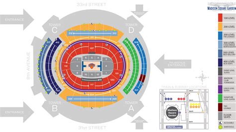 Madison Square Garden Seating Chart Plan B Concert Petsydesign
