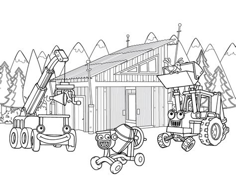 Want the coloring sheet of third largest. Construction Coloring Pages - Building sheet | Truck ...