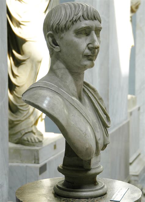 Bust Of Emperor Trajan Rome Vatican Museums Chiaramonti Museum New