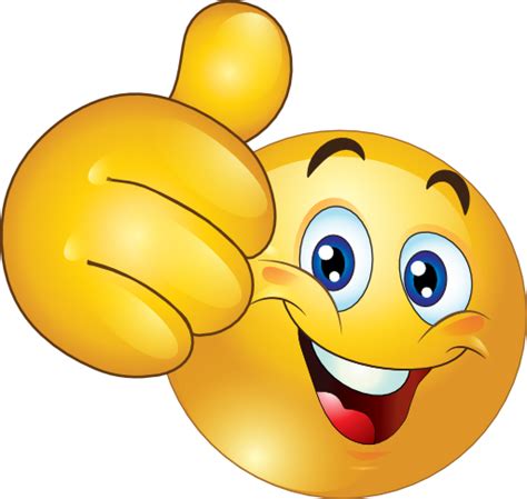 Thumbs Up Happy Smiley Emoticon Clipart Royalty Free Clipart Best